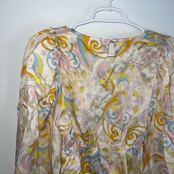 For Love And Lemons x revolve flowy sleeve Top new with tags - Picture 10 of 13